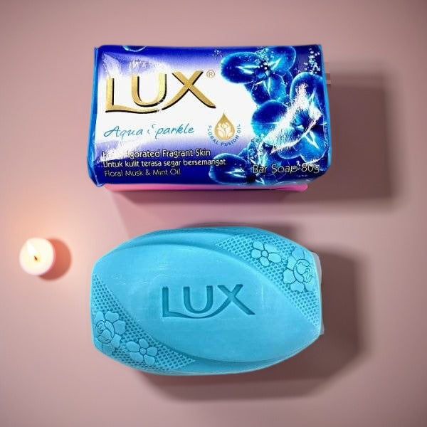 Lux-Aqua Sparkle Fragrant Bar Soap with Floral Musk & Mint Oil 80g (144pcs)