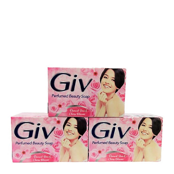 GIV Perfumed Beauty Damask Rose & Cherry Blossom Bar Soap 72g (72pcs)