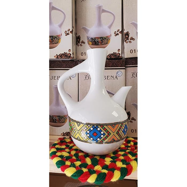 Traditional Ethiopian/Eritrean Jebena made from ceramic. 800ml