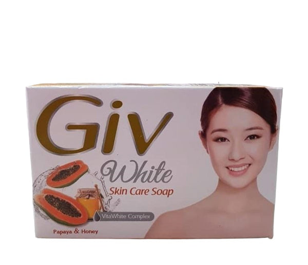 GIV-White Skin Care Papaya & Honey Bar Soap 72g (72pcs)