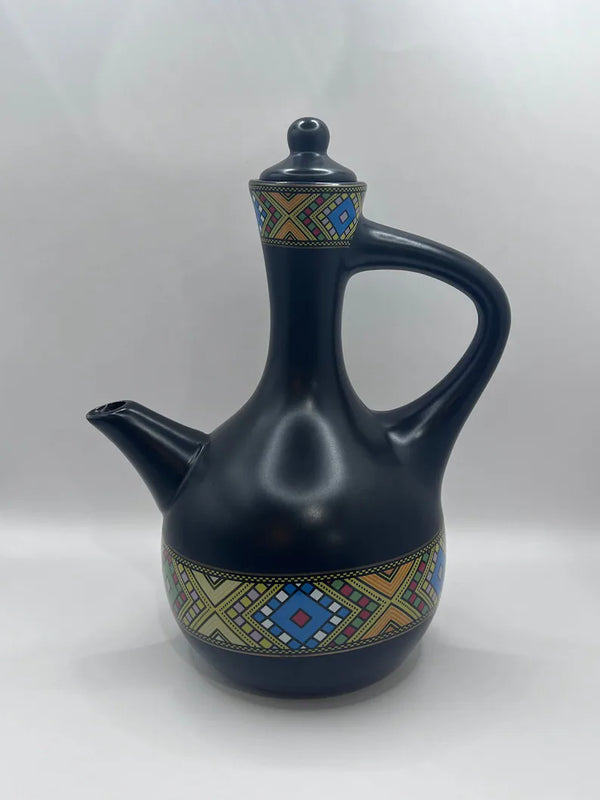 Eritrean and Ethiopian traditional coffee pot Jebena