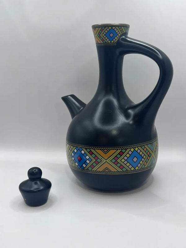 Eritrean and Ethiopian traditional coffee pot Jebena